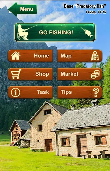 Взломанная Fishing Baron — fishing game  [МОД Menu] — последняя версия apk на Андроид screen 1