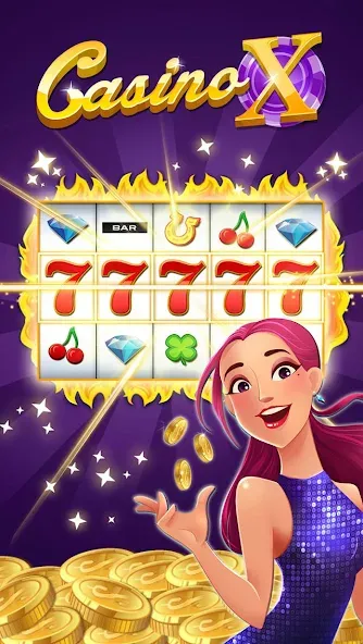 Скачать взломанную Casino X (Казино Икс)  [МОД Unlimited Money] — полная версия apk на Андроид screen 1