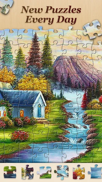 Скачать взломанную Jigsawscapes® — Jigsaw Puzzles (Джигсоускейпс)  [МОД Unlocked] — полная версия apk на Андроид screen 3