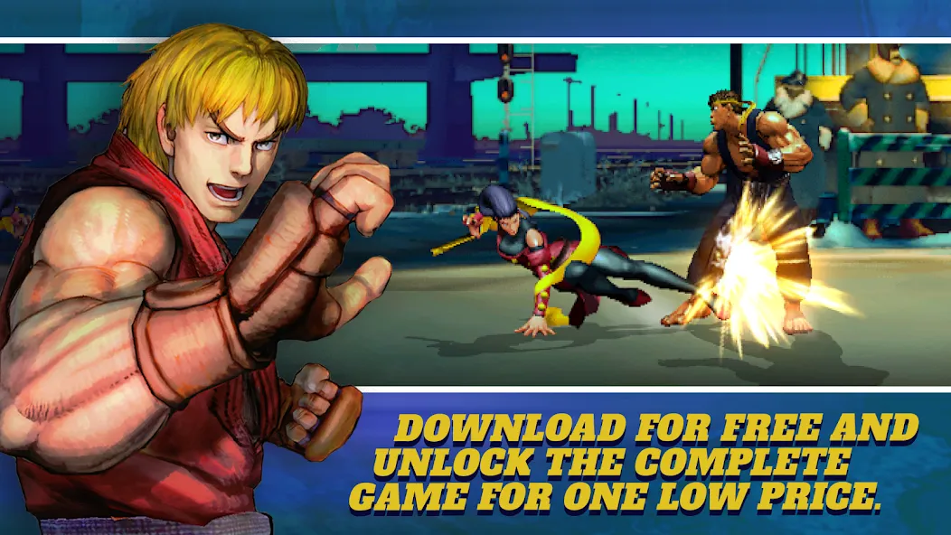 Скачать взлом Street Fighter IV CE (Стрит Файтер  СЕ)  [МОД Unlocked] — полная версия apk на Андроид screen 1