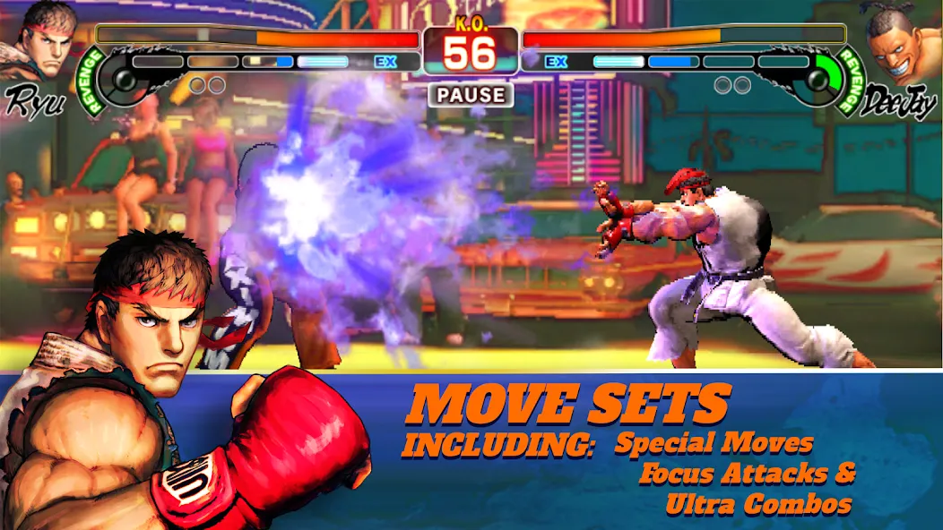 Скачать взлом Street Fighter IV CE (Стрит Файтер  СЕ)  [МОД Unlocked] — полная версия apk на Андроид screen 2