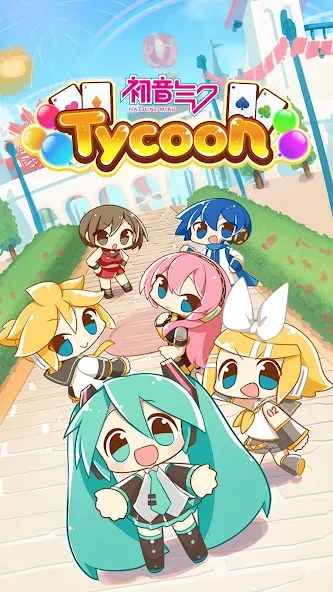 Скачать взломанную Hatsune Miku Tycoon (Хацуне Мику Тайкун)  [МОД Mega Pack] — стабильная версия apk на Андроид screen 1