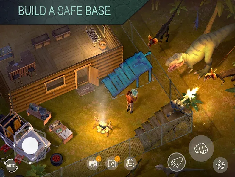 Взломанная Jurassic Survival (Джурасик Сурвайвал)  [МОД Unlocked] — последняя версия apk на Андроид screen 1