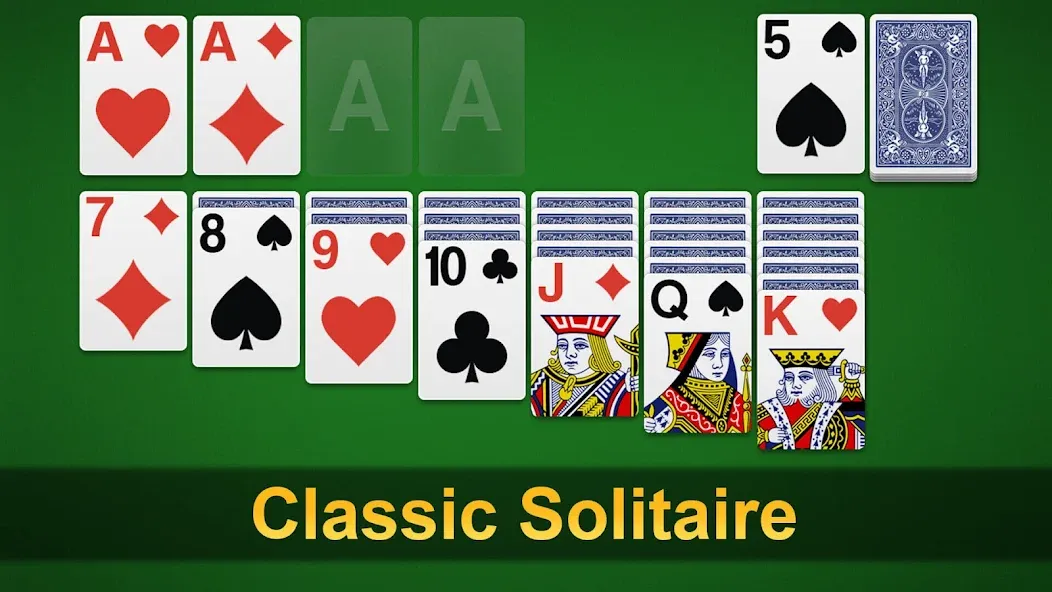 Взломанная Klondike Solitaire — Patience  [МОД Много монет] — стабильная версия apk на Андроид screen 1