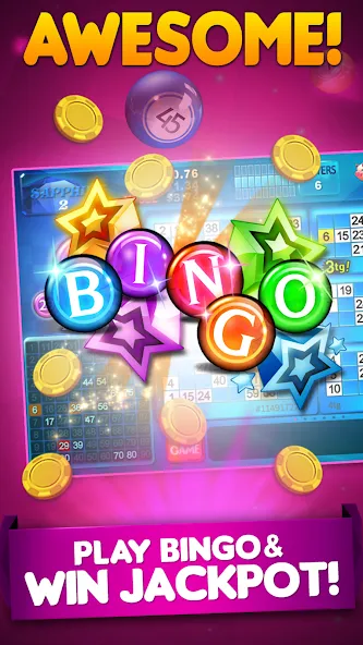 Скачать взломанную Bingo 90 Live : Vegas Slots (Бинго 90 Лайв)  [МОД Много денег] — стабильная версия apk на Андроид screen 3