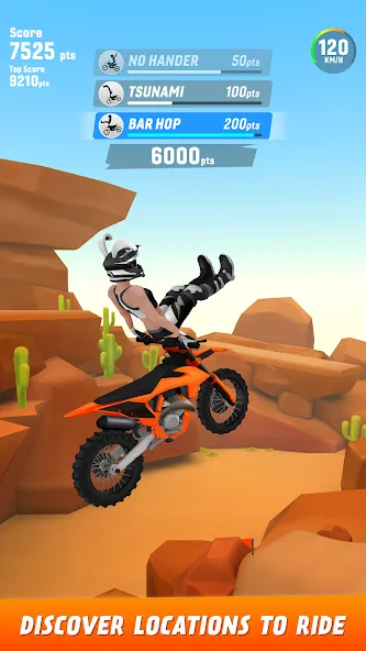 Скачать взлом Max Air Motocross (Макс Эйр Мотокросс)  [МОД Все открыто] — полная версия apk на Андроид screen 2