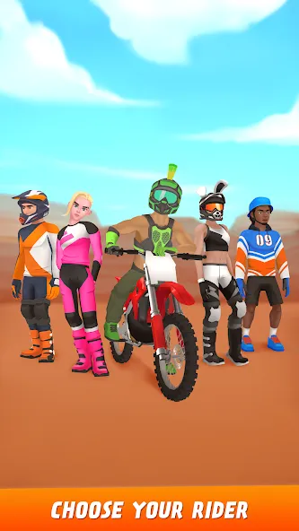 Скачать взлом Max Air Motocross (Макс Эйр Мотокросс)  [МОД Все открыто] — полная версия apk на Андроид screen 5