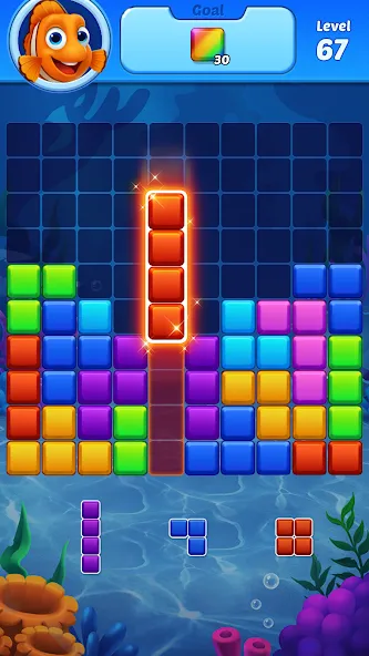 Скачать взлом Block Puzzle Ocean  [МОД Много денег] — стабильная версия apk на Андроид screen 4