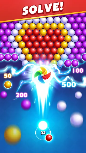 Скачать взломанную Bubble Shooter Royal Pop  [МОД Бесконечные деньги] — стабильная версия apk на Андроид screen 4