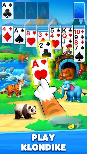 Скачать взлом Solitaire Zoo  [МОД Много денег] — последняя версия apk на Андроид screen 1