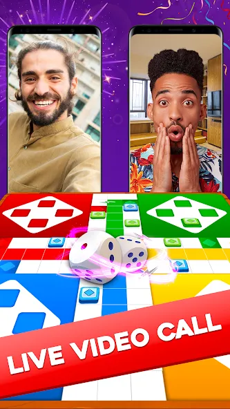 Взломанная Ludo Lush-Game with Video Call (Людо Луш)  [МОД Много монет] — полная версия apk на Андроид screen 2