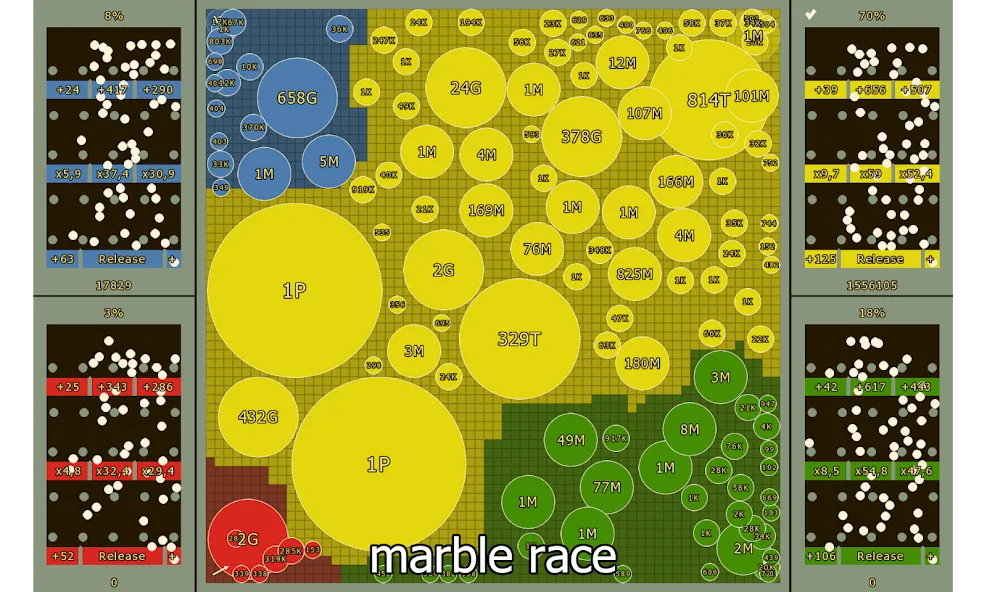 Скачать взломанную Marble Race and Territory War (Марбл Рейс и Территориальная Война)  [МОД Unlimited Money] — стабильная версия apk на Андроид screen 4