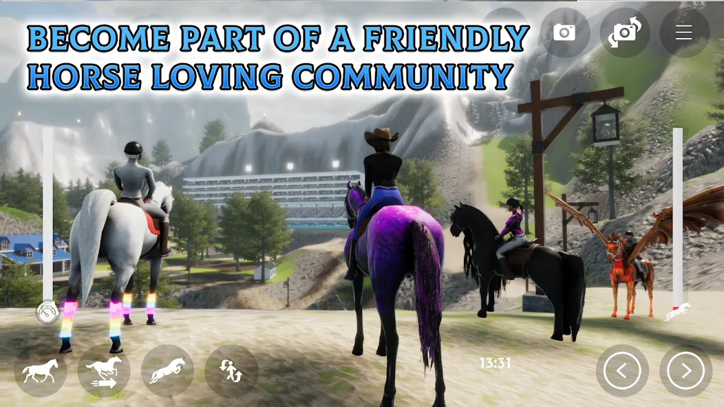 Скачать взломанную Horse Academy — Equestrian MMO (Хорс Академи)  [МОД Бесконечные деньги] — полная версия apk на Андроид screen 4