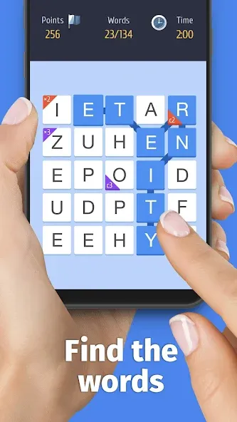 Скачать взломанную Words of Clans — Word Puzzle  [МОД Много денег] — полная версия apk на Андроид screen 1