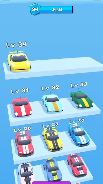 Взлом Merge Car Run — Evolution Race (Мердж Кар Ран)  [МОД Unlimited Money] — полная версия apk на Андроид screen 2