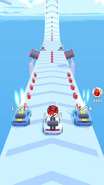 Взлом Merge Car Run — Evolution Race (Мердж Кар Ран)  [МОД Unlimited Money] — полная версия apk на Андроид screen 4