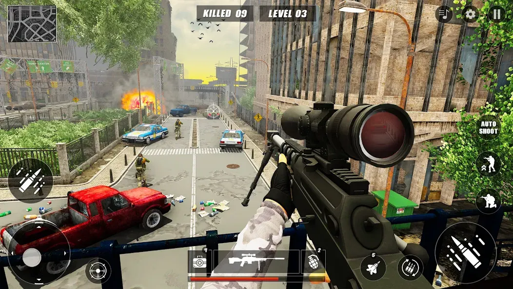 Взломанная Code of Sniper 3D Gun Shooting  [МОД Бесконечные монеты] — полная версия apk на Андроид screen 4