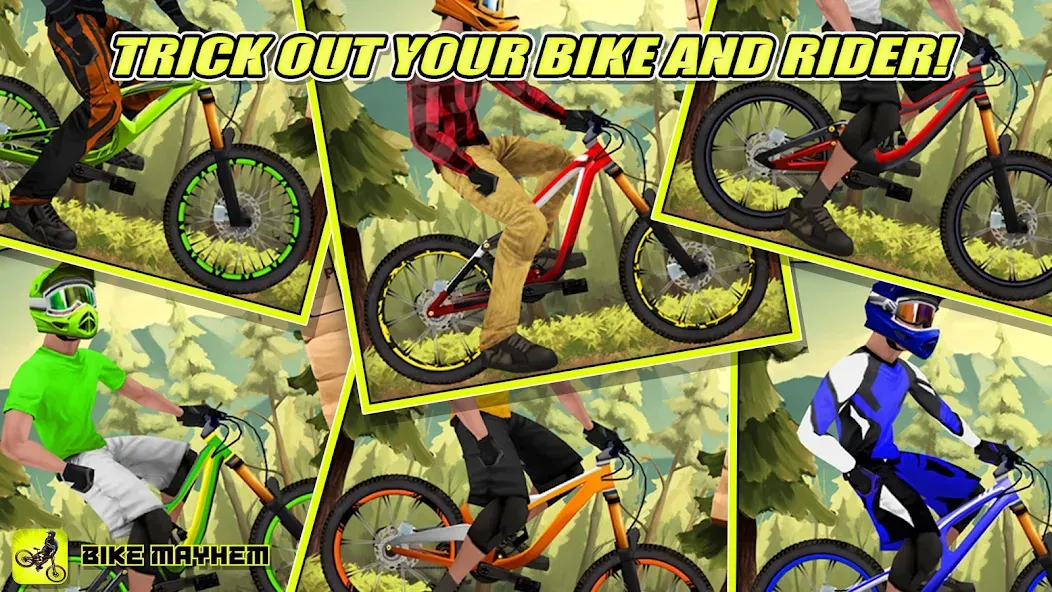 Скачать взлом Bike Mayhem Free (Байк Мейхем Фри)  [МОД Бесконечные деньги] — полная версия apk на Андроид screen 3