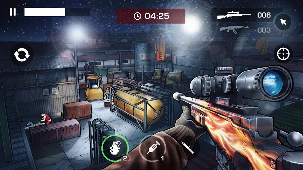 Взломанная Gun Shooting Games Offline FPS (Ган 2)  [МОД Все открыто] — полная версия apk на Андроид screen 2