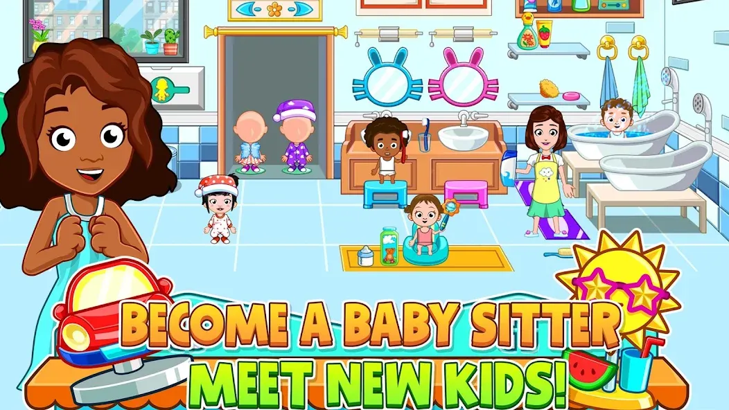 Взломанная My City : Babysitter (Мой город)  [МОД Бесконечные деньги] — полная версия apk на Андроид screen 5