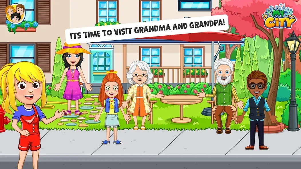 Скачать взлом My City : Grandparents Home (Мой город)  [МОД Unlocked] — стабильная версия apk на Андроид screen 1