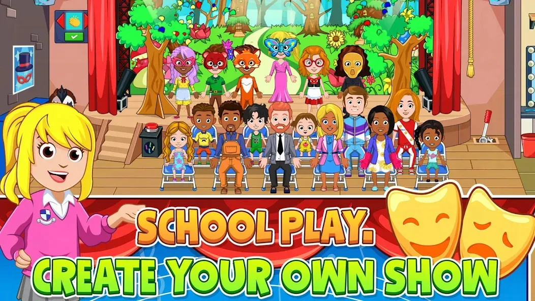 Взломанная My City : High School (Мой город)  [МОД Menu] — стабильная версия apk на Андроид screen 4