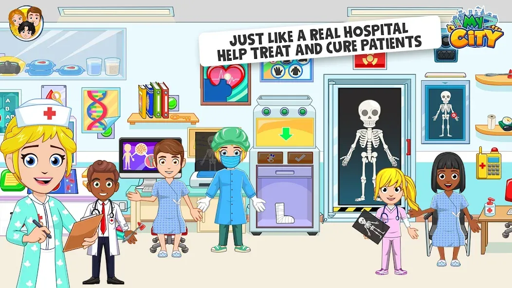 Скачать взломанную My City : Hospital (Мой город)  [МОД Menu] — последняя версия apk на Андроид screen 2