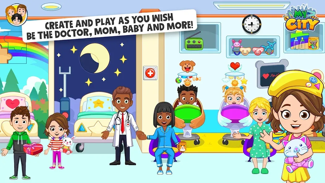 Скачать взломанную My City : Hospital (Мой город)  [МОД Menu] — последняя версия apk на Андроид screen 3