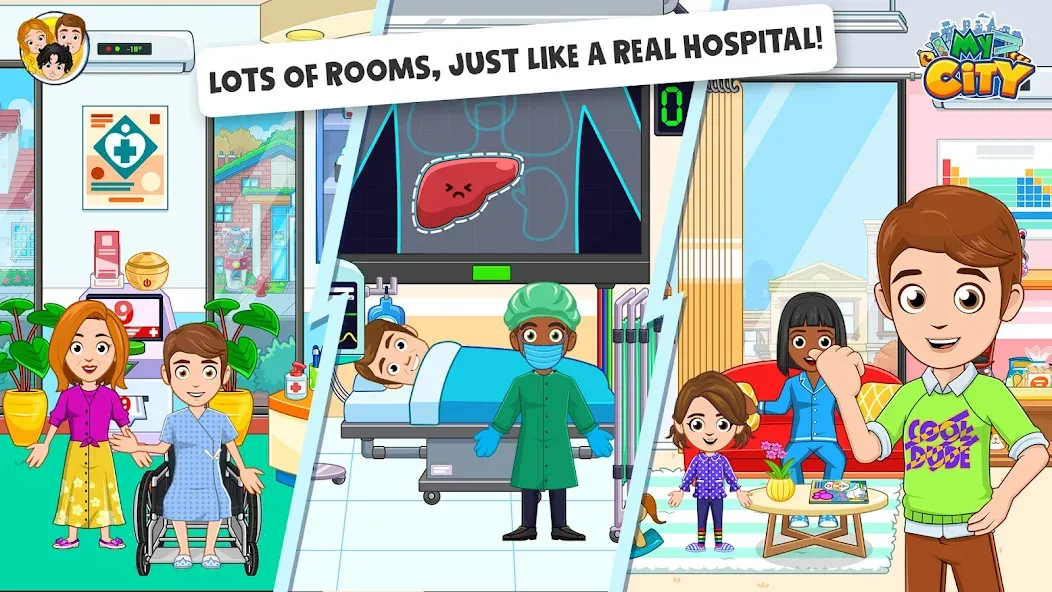 Скачать взломанную My City : Hospital (Мой город)  [МОД Menu] — последняя версия apk на Андроид screen 5