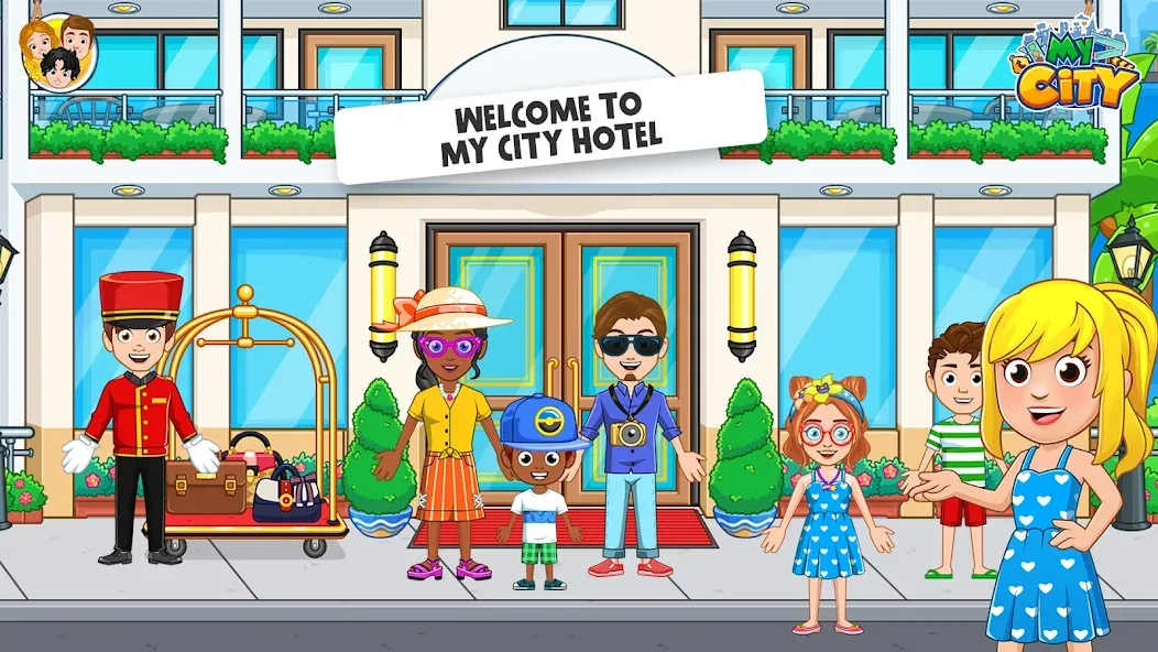 Скачать взлом My City : Hotel (Мой Город)  [МОД Unlimited Money] — стабильная версия apk на Андроид screen 1