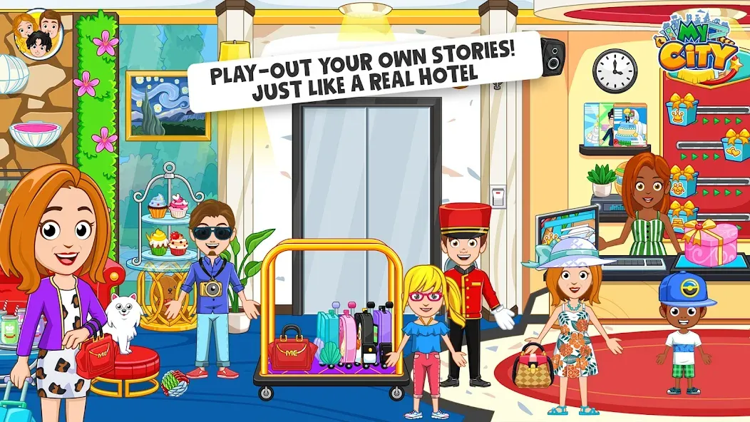 Скачать взлом My City : Hotel (Мой Город)  [МОД Unlimited Money] — стабильная версия apk на Андроид screen 2