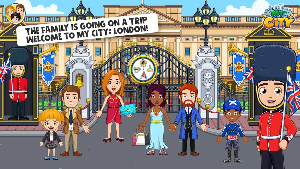 Скачать взломанную My City : London (Мой город)  [МОД Бесконечные деньги] — стабильная версия apk на Андроид screen 1