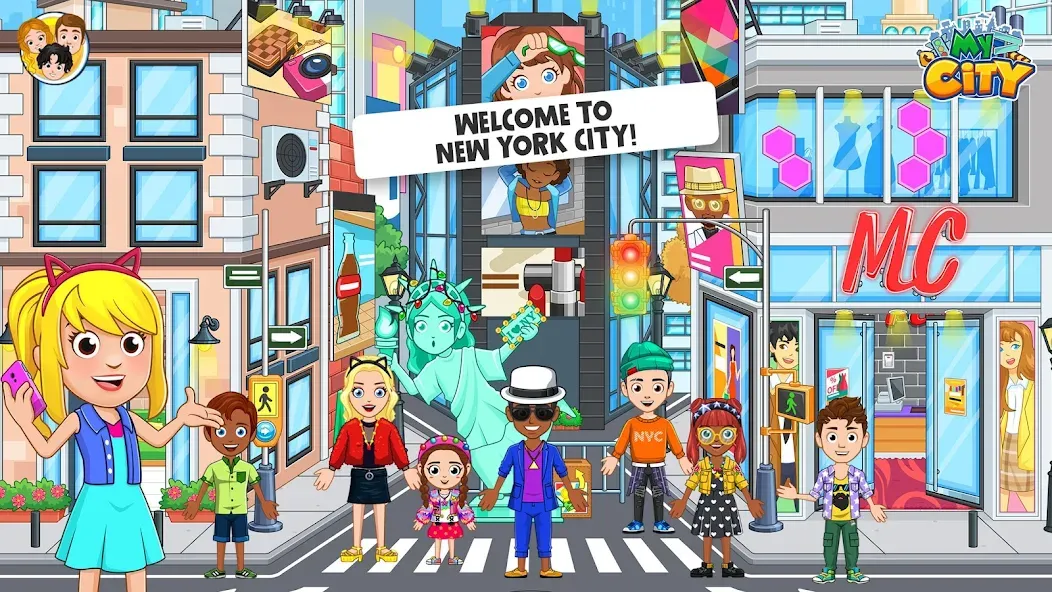 Взлом My City: NewYork Trip (Мой город)  [МОД Все открыто] — полная версия apk на Андроид screen 1