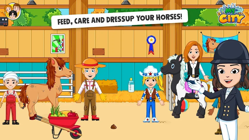 Взлом My City: Star Horse Stable (Мой город)  [МОД Все открыто] — стабильная версия apk на Андроид screen 2