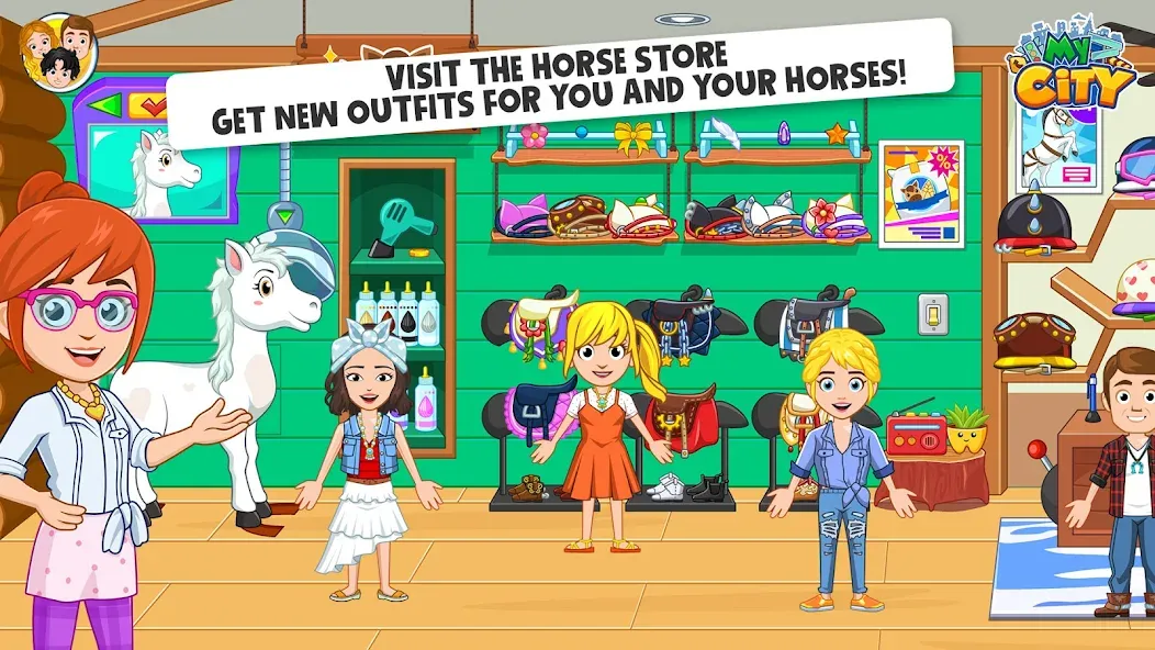 Взлом My City: Star Horse Stable (Мой город)  [МОД Все открыто] — стабильная версия apk на Андроид screen 5