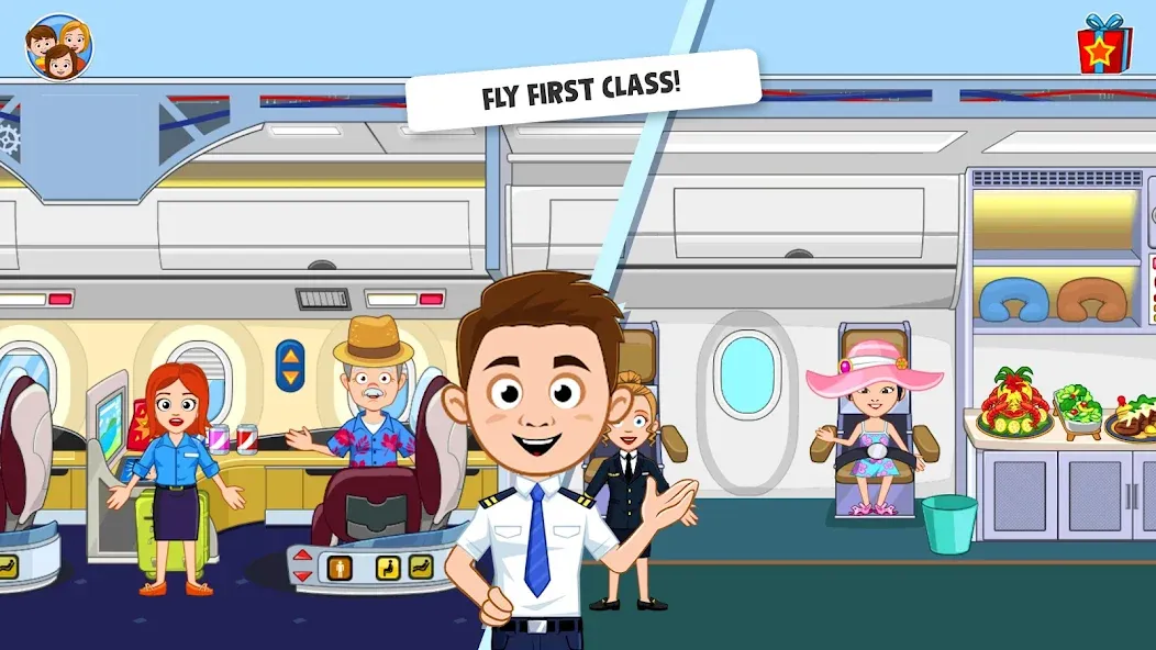 Взломанная My Town Airport games for kids (Май Таун)  [МОД Бесконечные деньги] — полная версия apk на Андроид screen 2