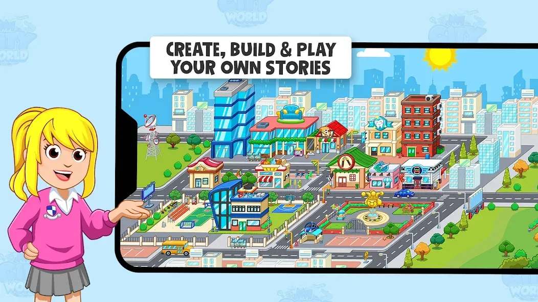 Взлом My Town World — Mega Doll City (Май Таун)  [МОД Бесконечные деньги] — полная версия apk на Андроид screen 3