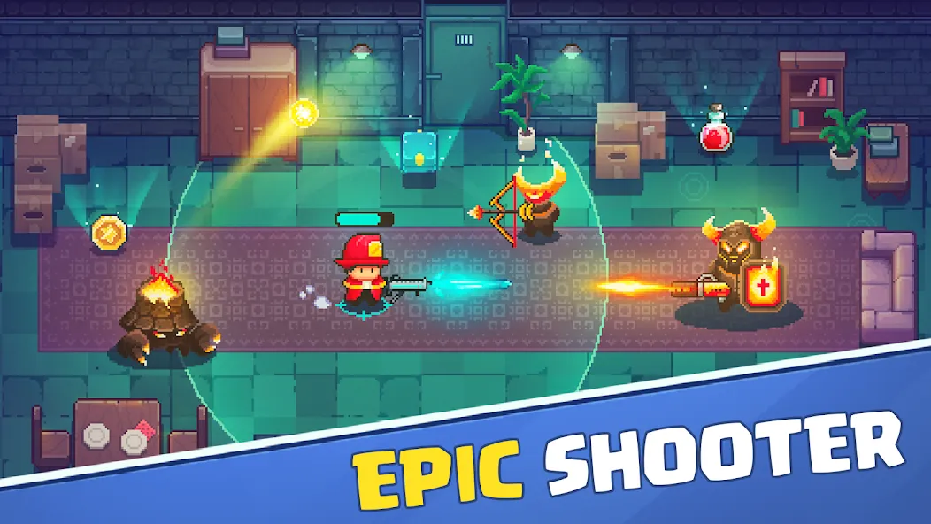 Взломанная Firefighter: pixel shooter  [МОД Бесконечные деньги] — последняя версия apk на Андроид screen 1