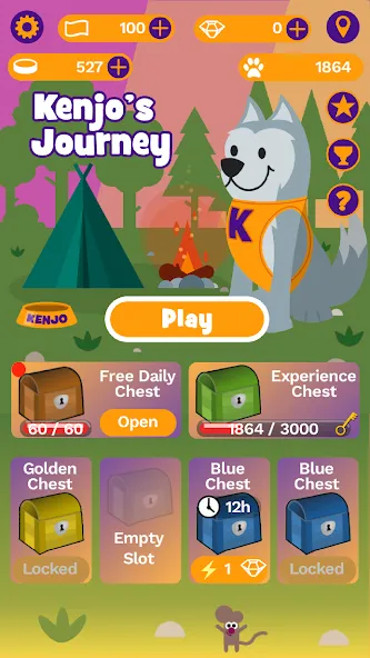 Скачать взломанную Kenjo's Journey Coin Pusher  [МОД Много монет] — стабильная версия apk на Андроид screen 2