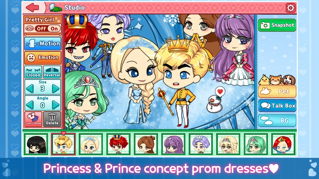 Скачать взлом My Prettygirl Story : Dress Up (Мой Притигерл Стори)  [МОД Много монет] — стабильная версия apk на Андроид screen 2