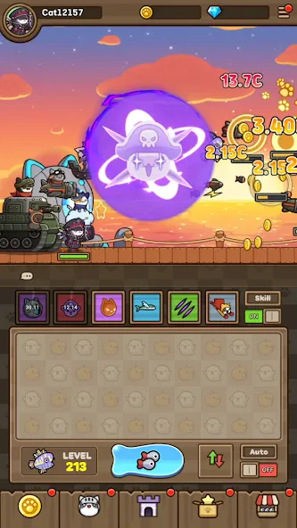 Взлом Cat Hero : Idle RPG (Кэт Хиро)  [МОД Много денег] — последняя версия apk на Андроид screen 3