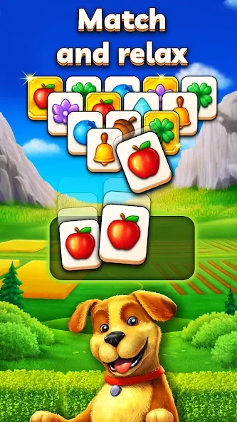 Скачать взломанную Joey's Farm — Tile Match  [МОД Все открыто] — полная версия apk на Андроид screen 1