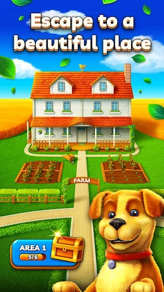 Скачать взломанную Joey's Farm — Tile Match  [МОД Все открыто] — полная версия apk на Андроид screen 3