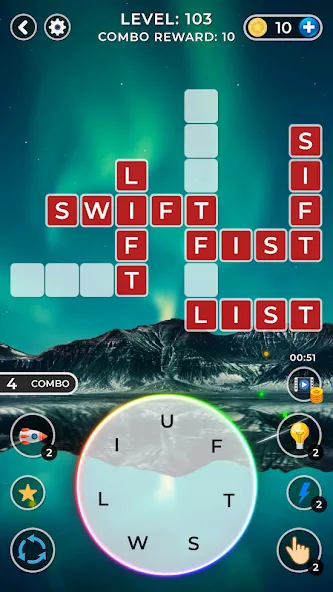 Взлом WOW4:Word Connect Offline Word (ВАУ 4)  [МОД Много монет] — полная версия apk на Андроид screen 1