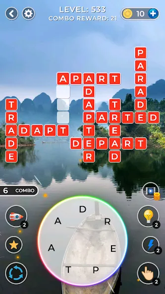 Взлом WOW4:Word Connect Offline Word (ВАУ 4)  [МОД Много монет] — полная версия apk на Андроид screen 4