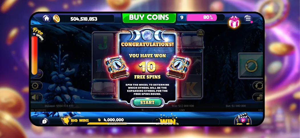 Скачать взломанную Majestic Slots: Slot Machine  [МОД Много монет] — полная версия apk на Андроид screen 4