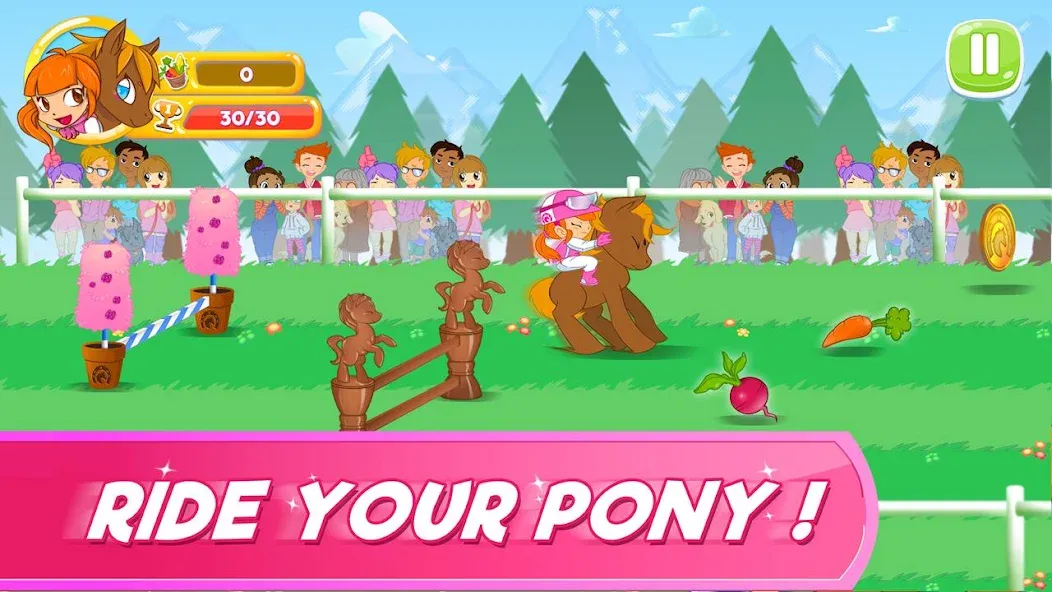 Скачать взломанную Pony Run : Magic Trails (Пони Ран)  [МОД Много монет] — последняя версия apk на Андроид screen 2