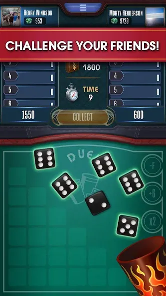 Взлом Farkle online 10000 Dice Game  [МОД Unlocked] — стабильная версия apk на Андроид screen 3