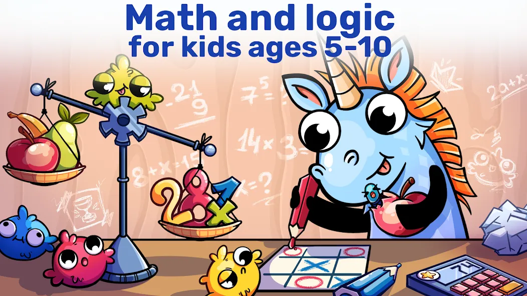 Взлом Math&Logic games for kids  [МОД Unlocked] — стабильная версия apk на Андроид screen 1