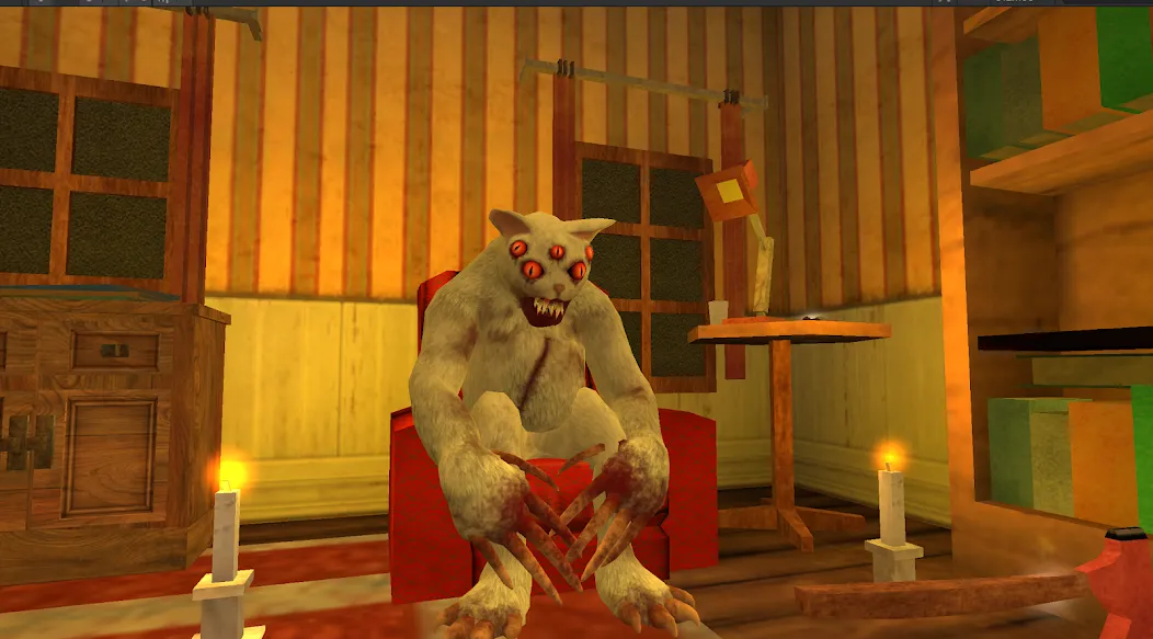 Взлом Cat Fred Evil Pet. Horror game  [МОД Все открыто] — последняя версия apk на Андроид screen 4